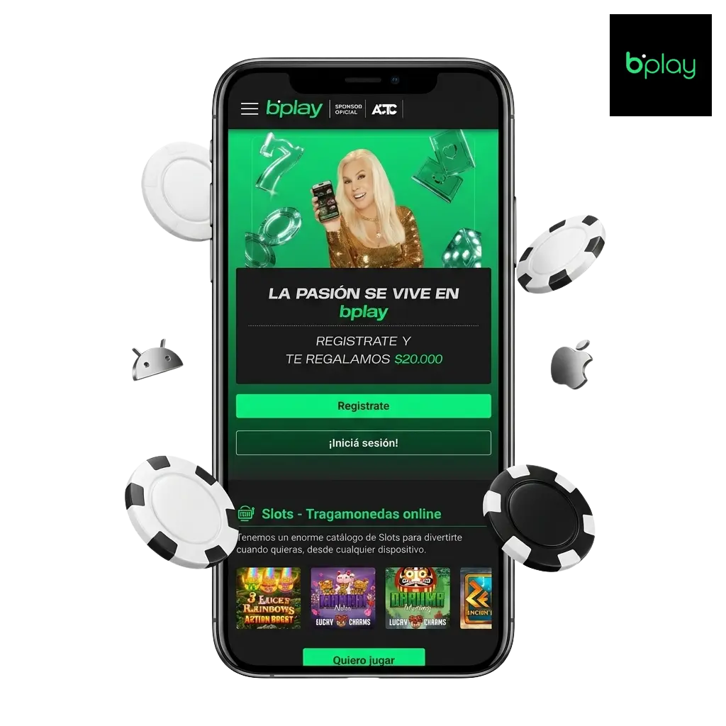 App Bplay para Android e iOS en Argentina: apuestas deportivas, casino y bono de bienvenida hasta ARS 20.000